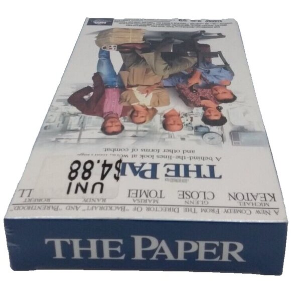 The Paper VHS New Sealed Watermarks Michael Keaton Randy Quaid Glenn Close Video - Picture 5 of 8